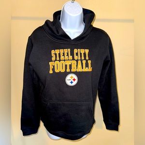 Pittsburgh Steelers Black hoodie Youth L 14/16 NWT